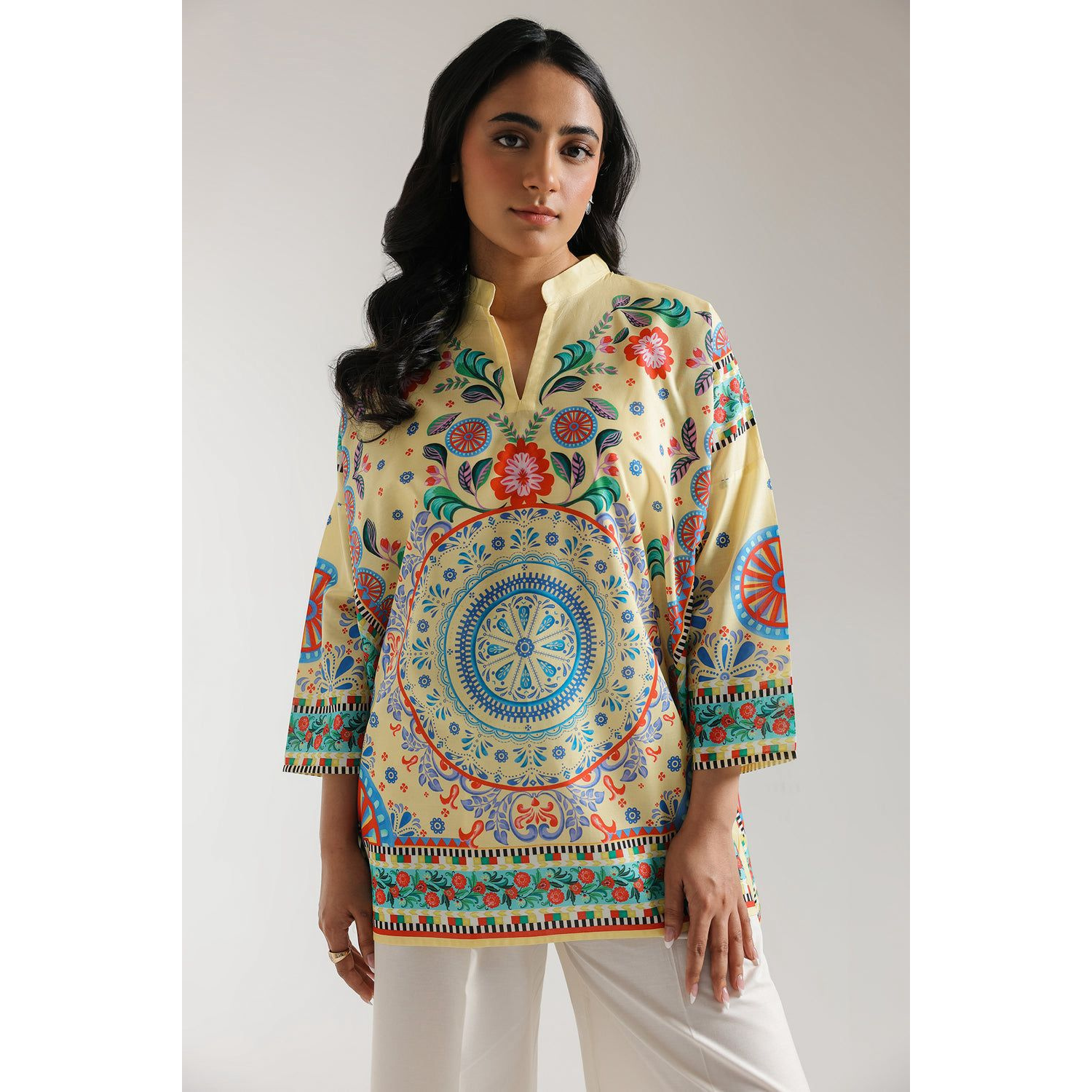 Most demanding Printed 2 Pcs with Farshi shalwar