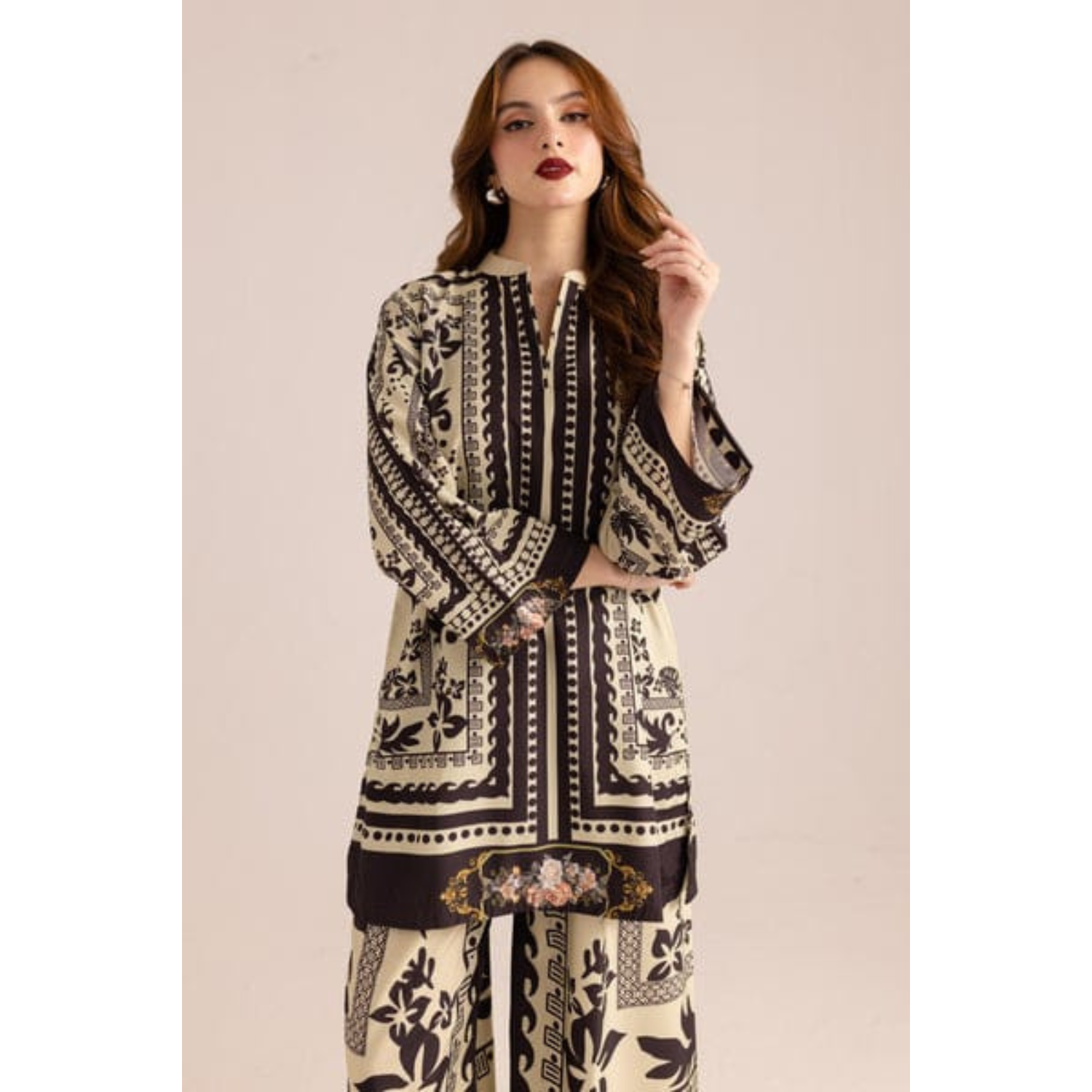 Stylish Printed 2-Piece Outfit