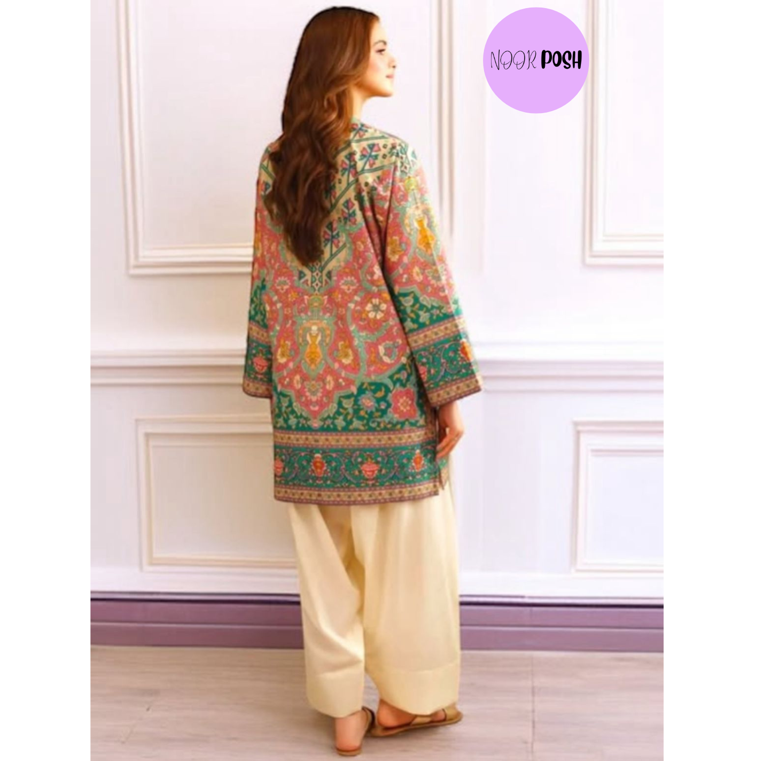 Most demanding Printed 2 Pcs with Farshi shalwar